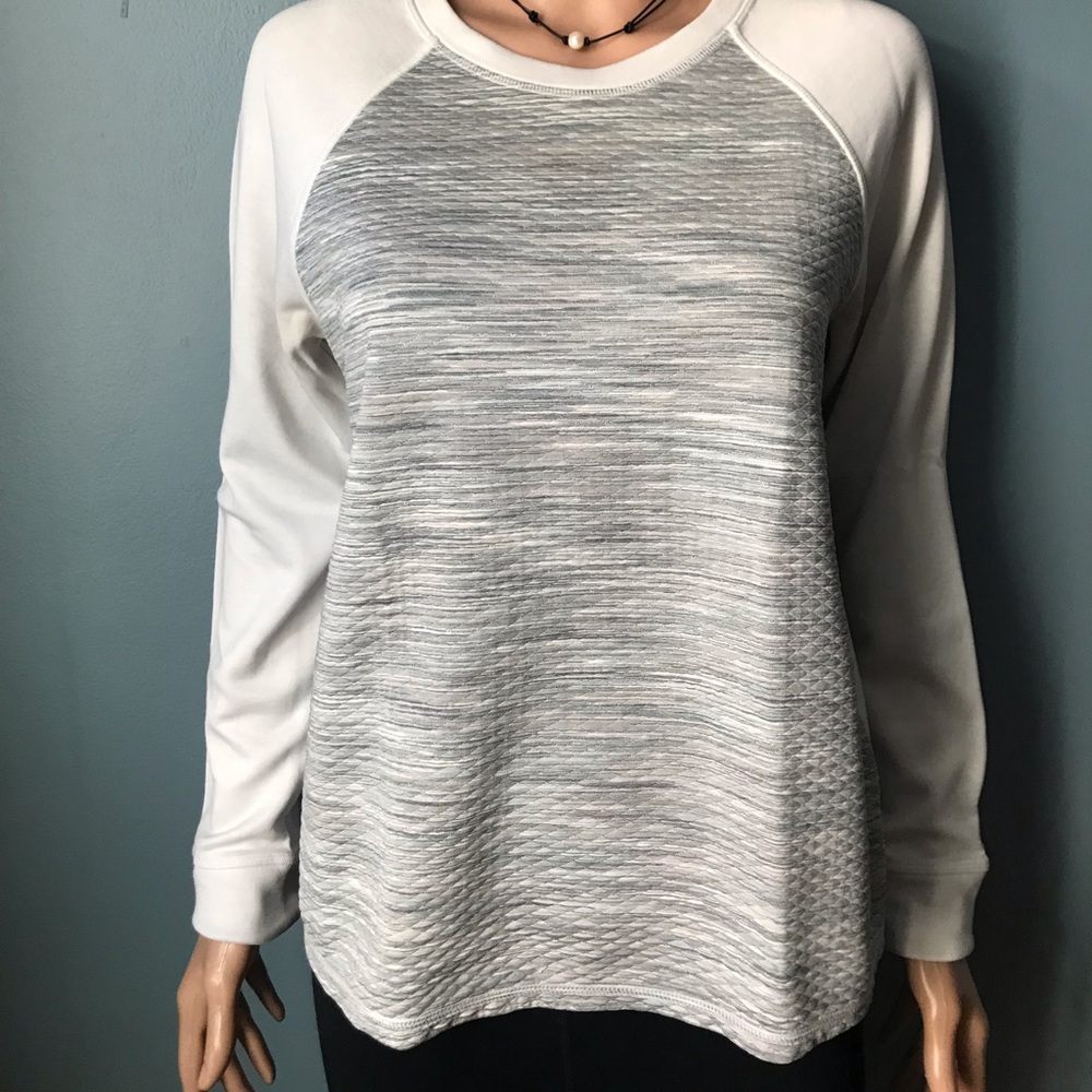 Athleta Two Tone Color Light Weight Sweatshirt